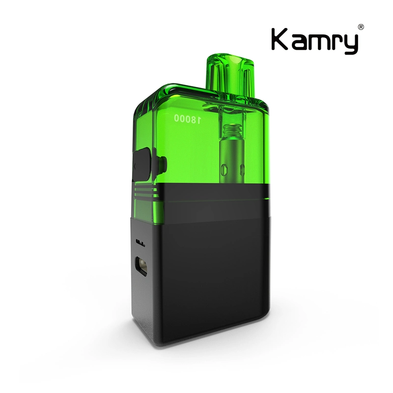 Kamry Bar Self Modeling Disposable/Chargeable Vape Refillable Pod 18000 Puffs Wholesale/Supplier Disposable/Chargeable Atomizer