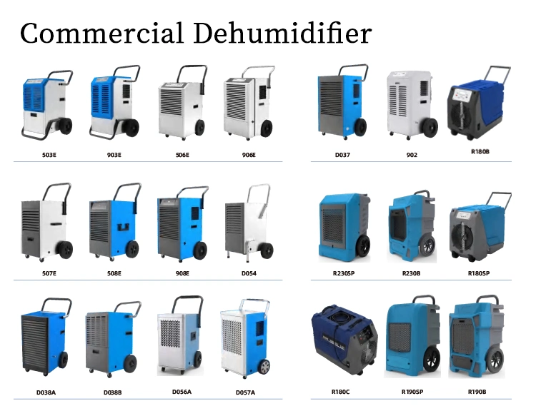 110/130pints Large Commercial Greenhouse Air Dehumidifier Industrial with Display and Drain Hose