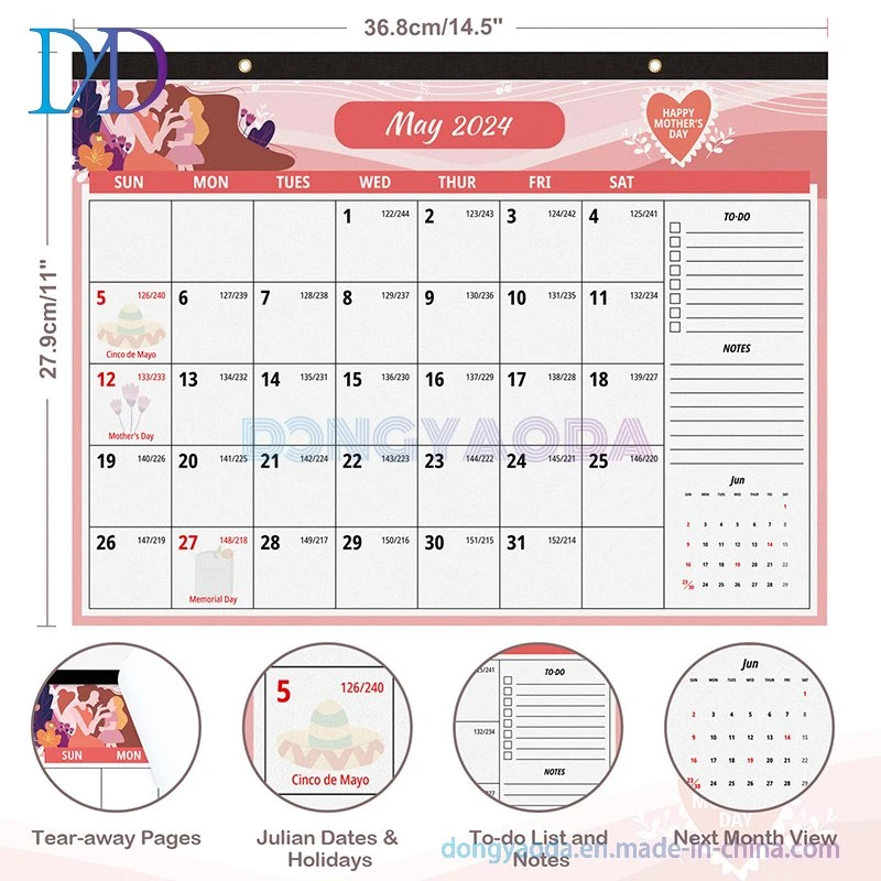 Office Creative Poster Desk Calendar Designs Printing Services-2024