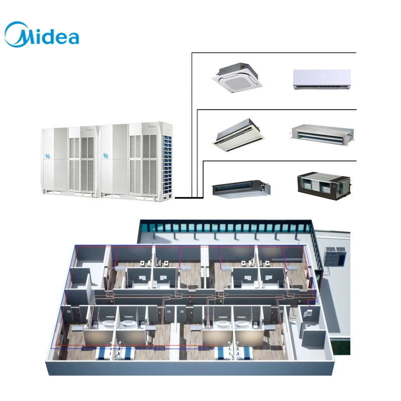 Midea 38 CV de Suelo Industrial Residencial Vrf Multi Aire acondicionado Aire acondicionado