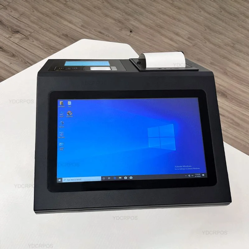 Neues Design 11,6 Zoll Touchscreen Kassierer Maschine Desktop POS System mit 80mm Printer