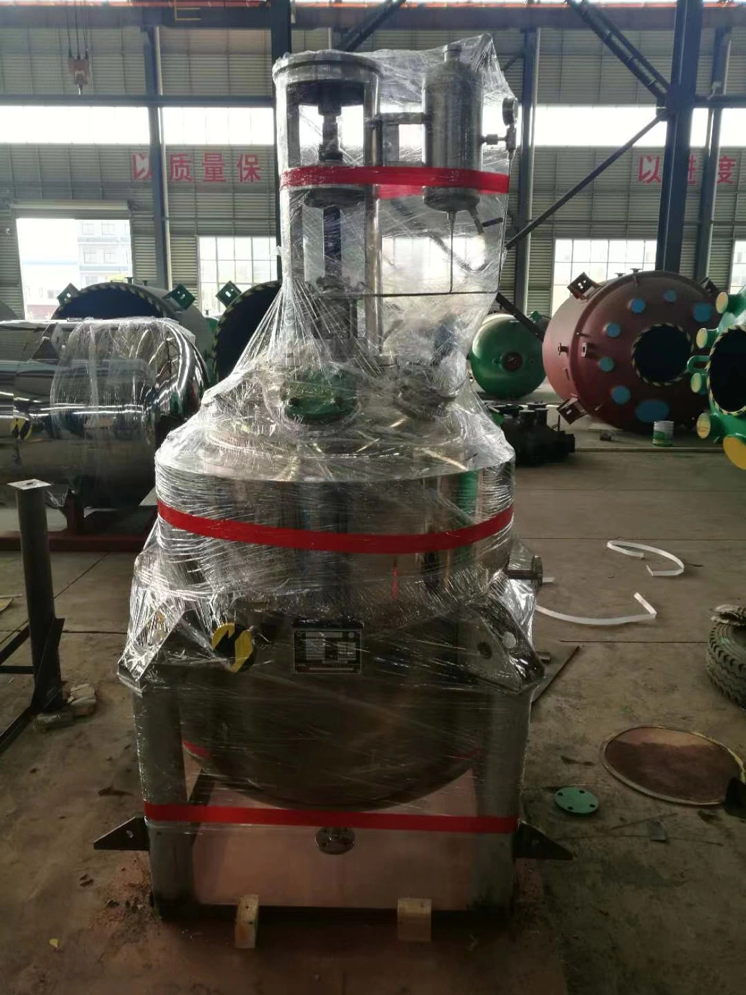 Chemical Industry Application Enamel -Reaction Tank Made by Jiangsu Gongtang Before Delivery