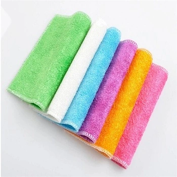 Durable Bamboo Fiber Kitchen Table Car Glasses Cleaning Cloth