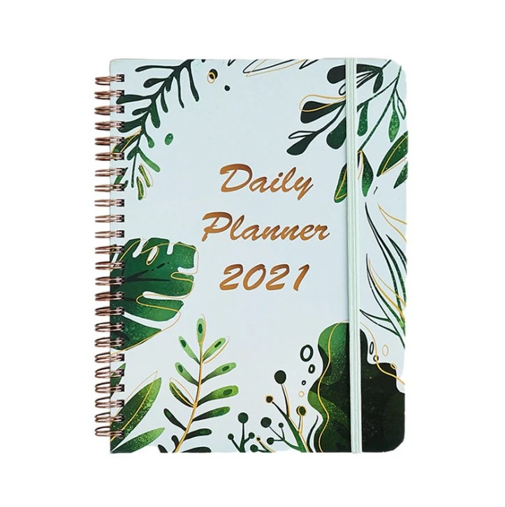 Personalizada personalizada capa dura 2021-2022 Planejador leiteiro uma espiral5 Agenda Periódicos Notebook do Capacity Planner