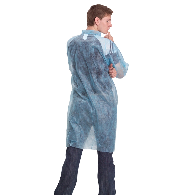 Non Woven PP Gown Disposable Lab Coat Disposable Work Wear Clothing