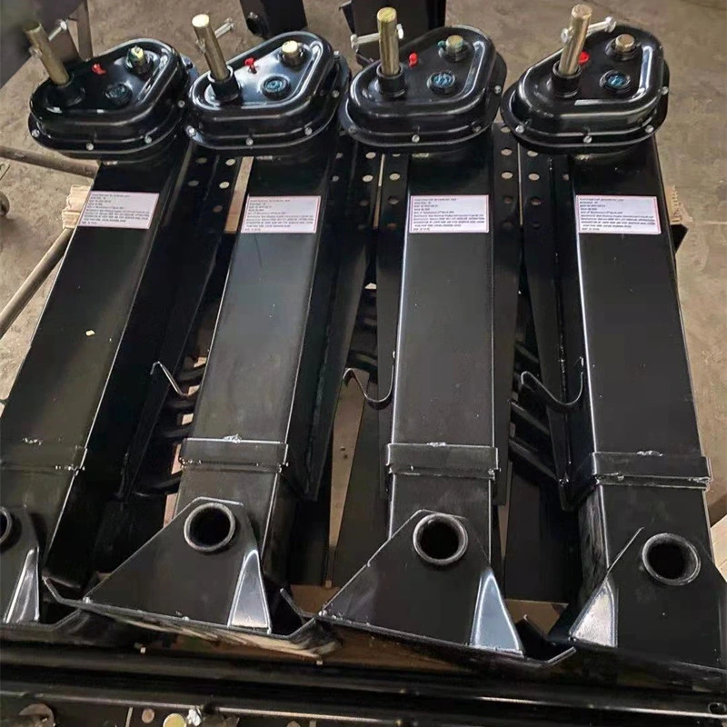 China Genron Standard Size 24t 28t 30t 60t Landing Gear Semi Trailer Jack Hydraulic Trailer Jack with Custo