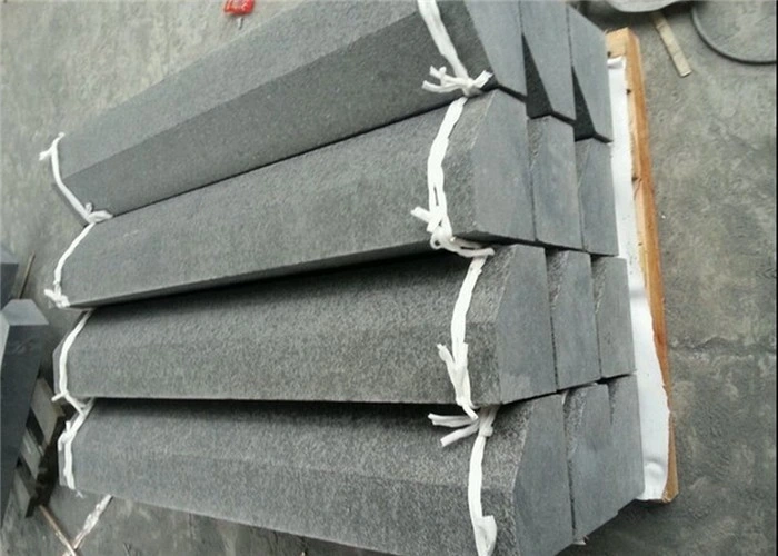 China Price Flamed Square Tile Black Grey Granite Paving Stone/Kerb Road Stone Paver Curbstone