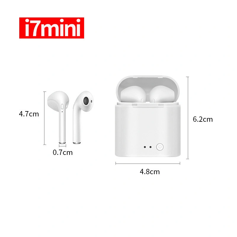 Popular I7 Mini Tws 5.0 Earbuds Wireless Charging Bluetooth Touch Control Earphone