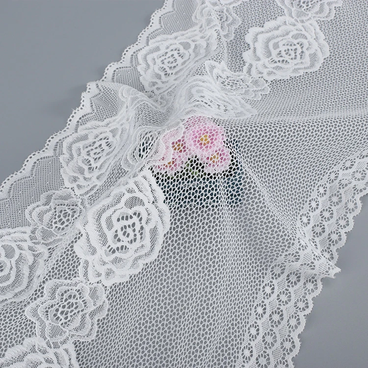 Nylon Wave Non-Stretch Lace Fabric Wedding Underwear Accessories