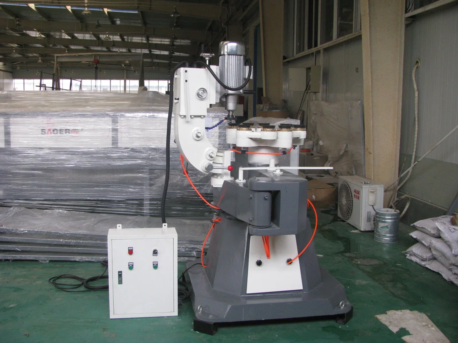 Sz-Yx1 Round Shaped Glass Edge Polishing Grinding Machine