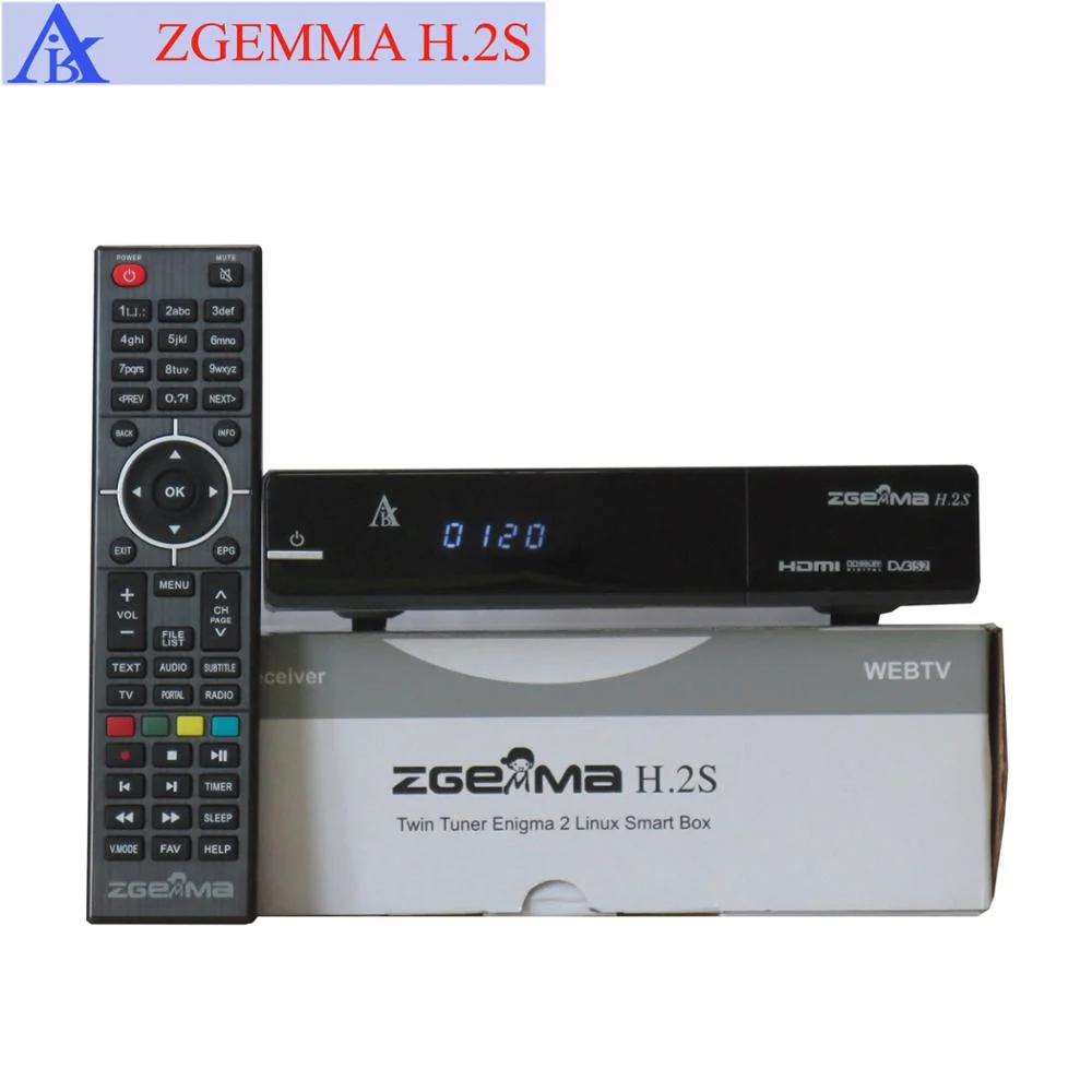 Zgemma H. 2s Linux Operating System Digital Satellite Receiver Two DVB-S2 Tuner