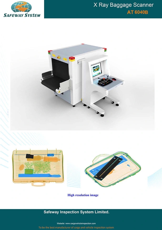 X Ray Machine - 6040 ماسحة أمان الأشعة السينية ثنائية الطاقة لـ المطار