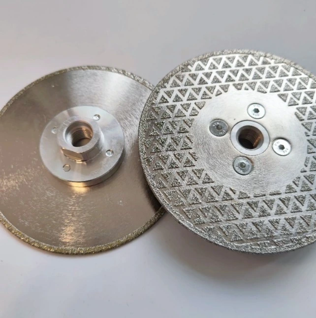 4.5" 5" Single Side Star Electroplated Diamond Stone Grinding Wheel 5/8-11 M14 Diamond Coated Cutting Disc Blade for Granite Marble