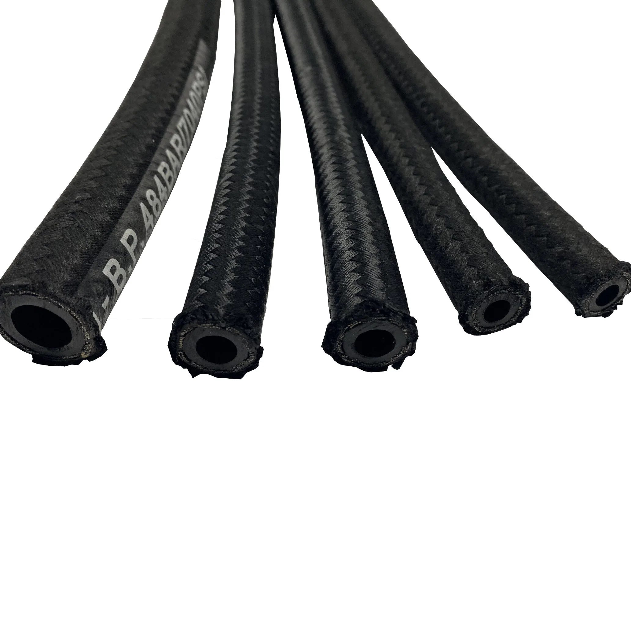 De alta calidad SAE100 Cable de nylon de R5 de acero trenzado manguera hidráulica con férula de los racores