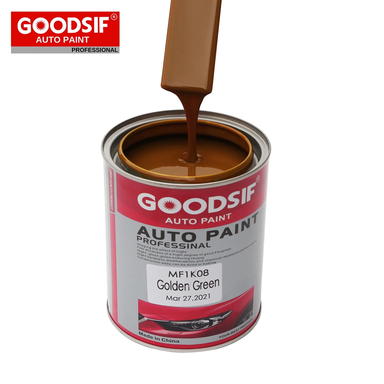 Pintura de coche de alta calidad 2K Topcoat Automoción Pintura Fabricante claro Capa