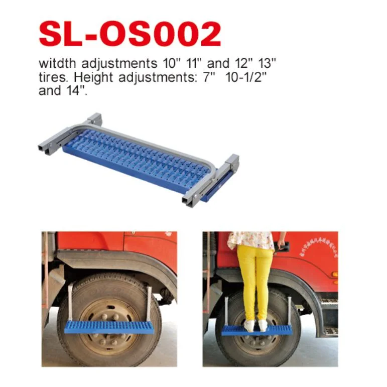 Alimenter directement le pliage de l'acier SUV de l'échelle des pneus de camions RV remorque plate-forme d'acier des pneus de voiture l'étape