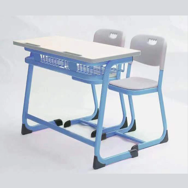 Estudiante de muebles de metal doble juego de mesa y silla escritorio y silla de la escuela