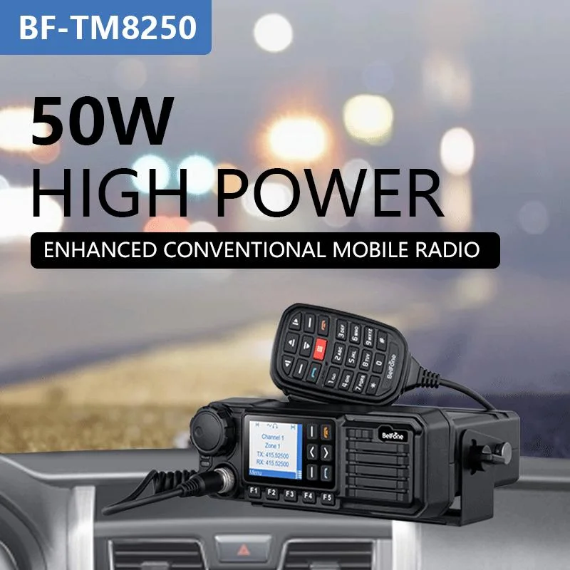 Belfone Rádio GPS da Estação Base de Longo Alcance Móvel Dmr Rádio 50W (BF-TM8250)