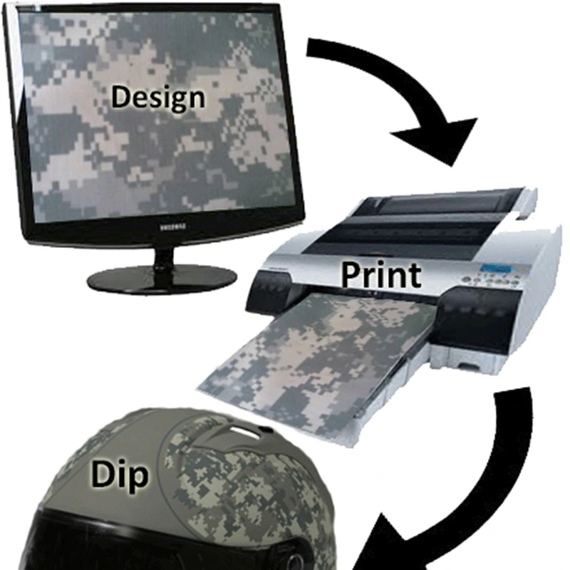 Tsautop 6 tintas de color de la transferencia de agua de la impresora de inyección de tinta de impresión