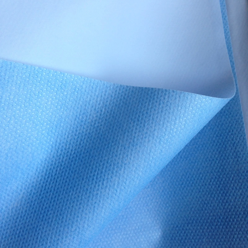 Supply PE Laminated PP SMS Non Woven for Medical Disposable Surgical Drape