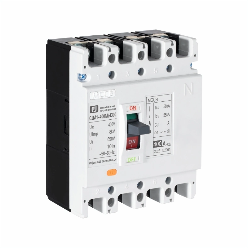 CJM1-400L/4300 eléctrico 400AMP MCCB interruptor de circuito de caja moldeada para alimentación Distribución