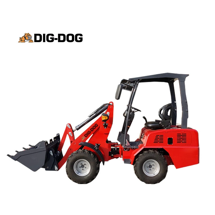 600 Kg Mini Wheel Loader Static Hydraulic 1-5 Ton Front End Loader