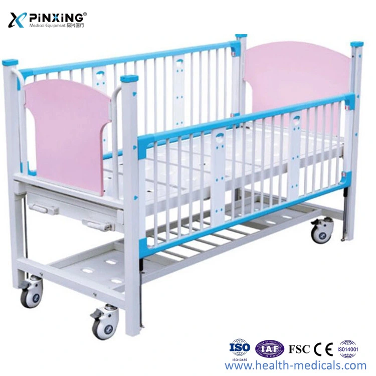 Professional Multi-Function 2 Crank Child Pediatric Bed CE Certified with Casters