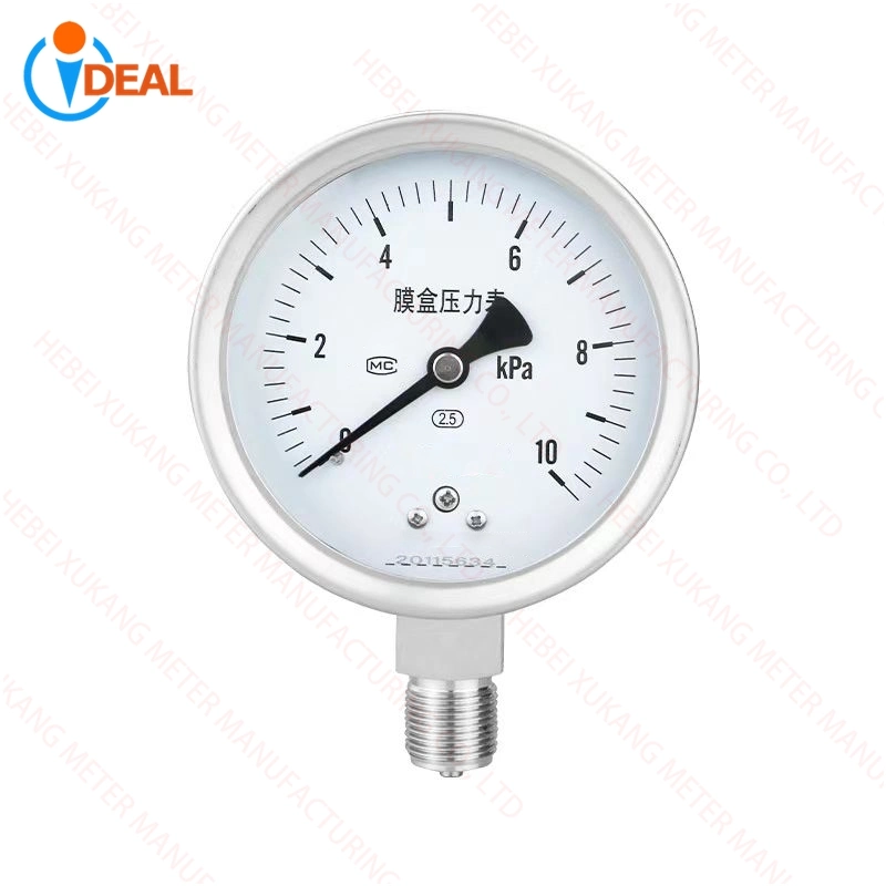 Stainless Steel High Precision Diaphragmseal Glycerin Filled Pressure Gauge