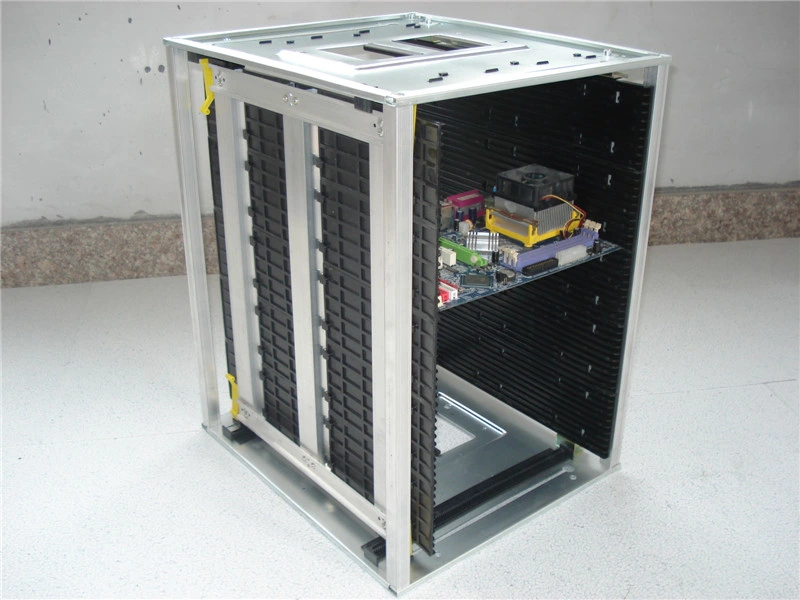 High Temperature Resistant 200deg. C PCB Inserting Holder ESD Storage Rack Magazine Rack