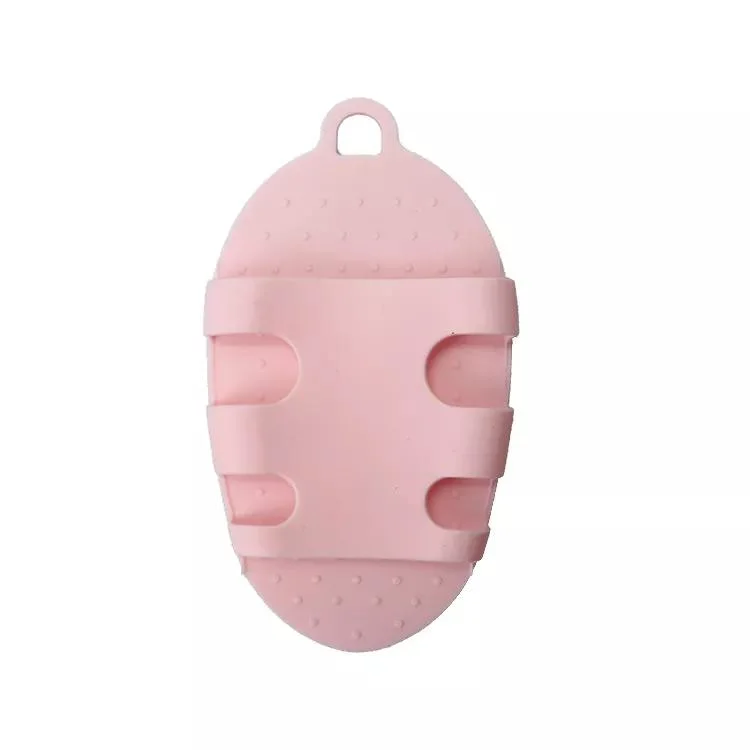 Silicone Shower Elliptic Shape Body Cleaning Brush for Bath