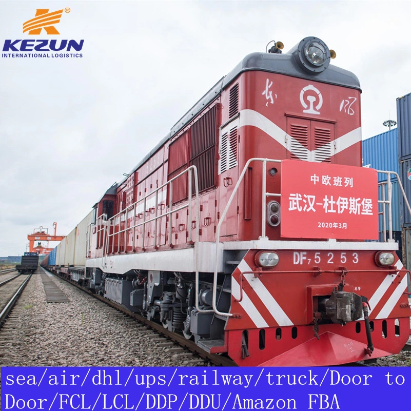 China Railway Train Shipping Rail Freight to Europe Transport Service