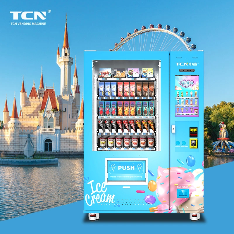 Tcn ODM/OEM Automatic Ice Cream Frozen Food Vending Machine Yogurt Food Frozen Vending Machine