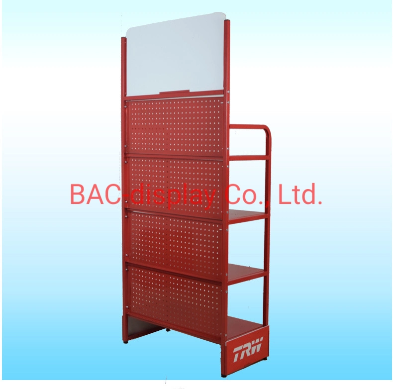 Lubricating Oil Metal Advertising Rack Stand