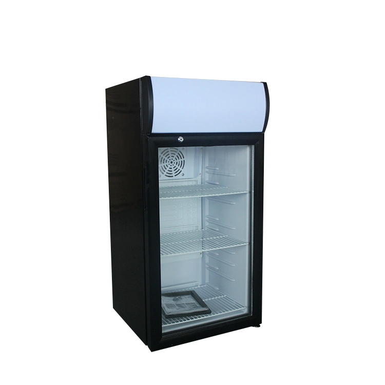 Sc-80L Countertop Glass Door Drinks Display Upright Showcase Beverage Cooler