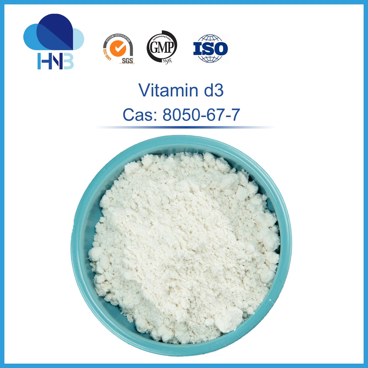 CAS 67-97-0 Healthcare дополнение Cholecalciferol витамина D3 порошок