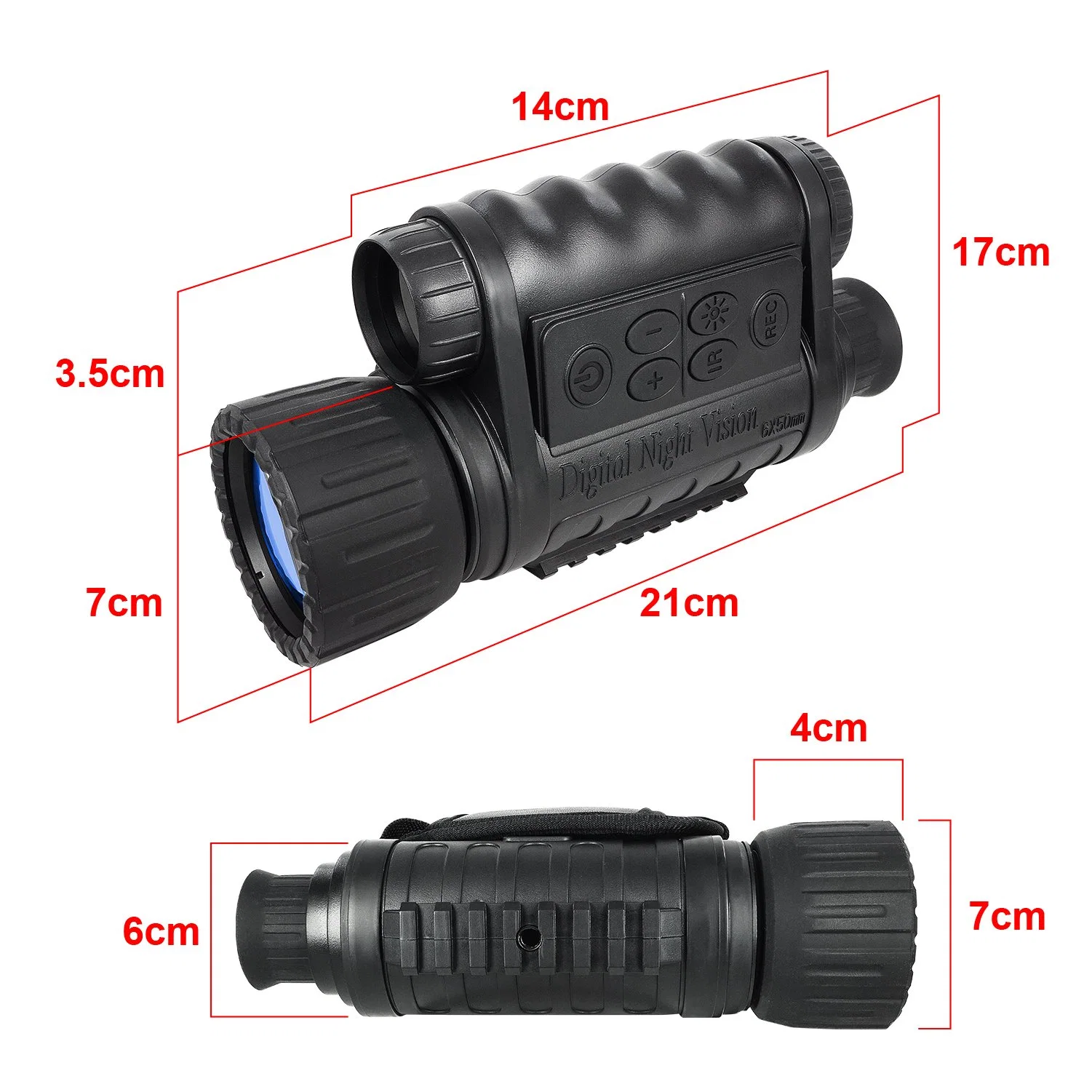 Visão nocturna monocular Bestguarder 6X50 5MP WG50 Caça Visão Nocturna Digital 300m à noite