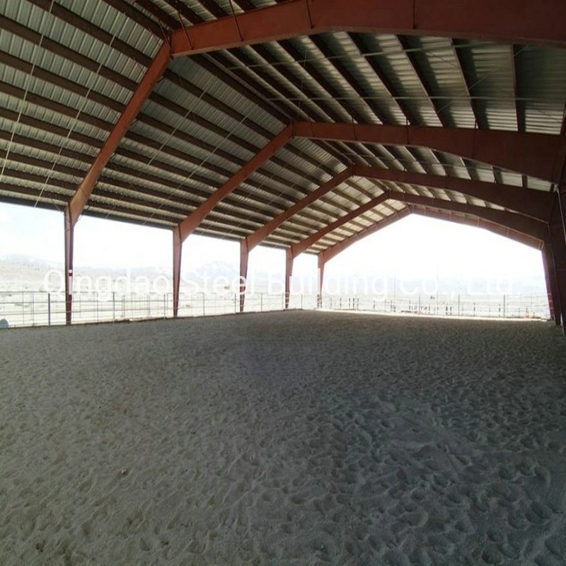 Estructura de acero para interiores caballo caballo/Arena Arena Design&amp;&amp; El edificio ecuestre de instalación de fabricación