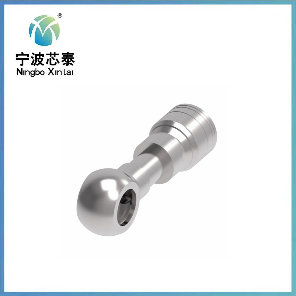 Auto and Motorcycle Galvanized Crimp Style Hydraulic Banjo Fitting Female Brake Hose Fitting for Brake Hose Assembly