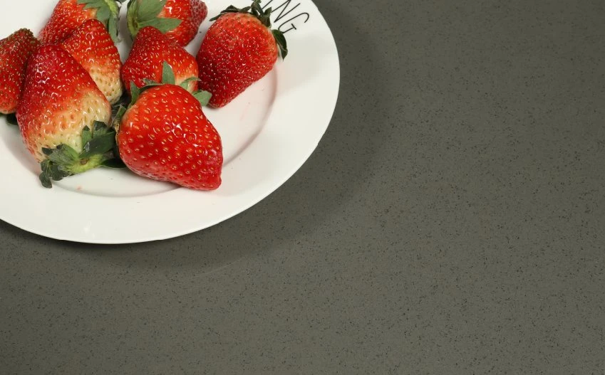 Foctory Direct Sale Grey Color Solid Surface Artificial Quartz Stone Kitchen Countertop/Floor Tiles