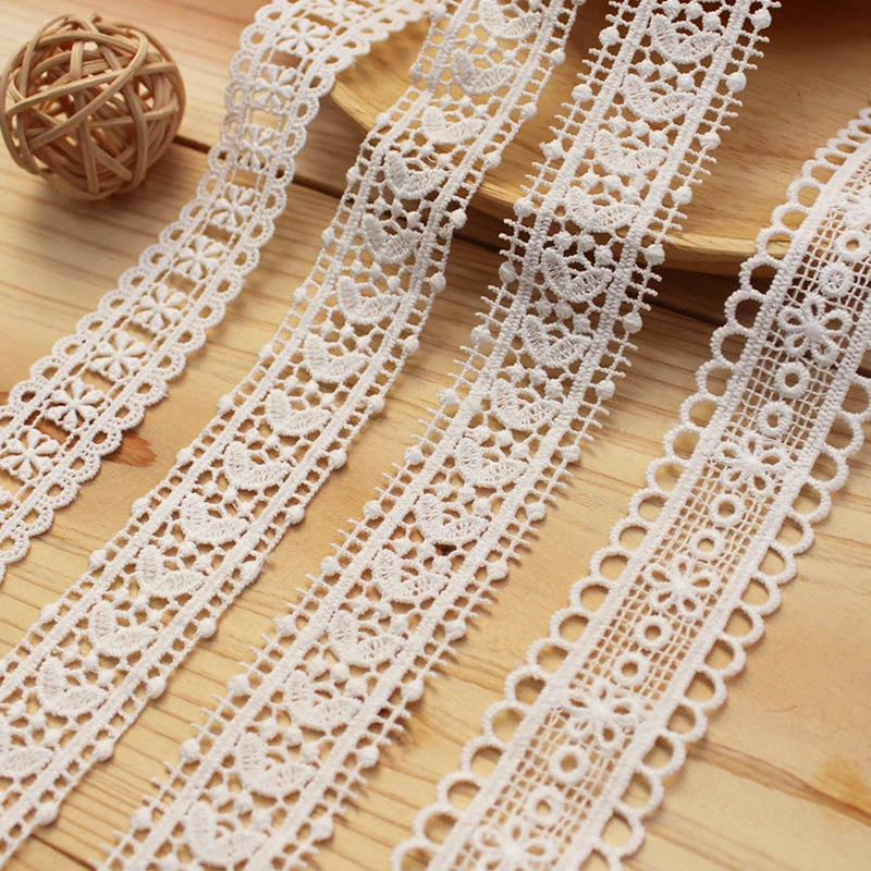 Wholesale/Supplier Custom Sofa Cushion Garment Decoration Cotton Lace Trim Fabrics Cotton Crochet Lace Trimming Lace