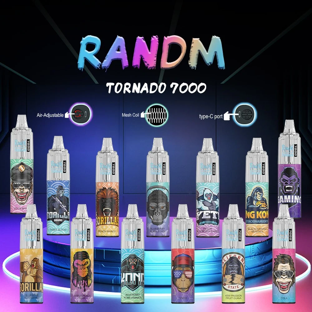 Vendedor superior e cigarrillo Randm Tornado 7000 desechables bocanadas Vape Pod