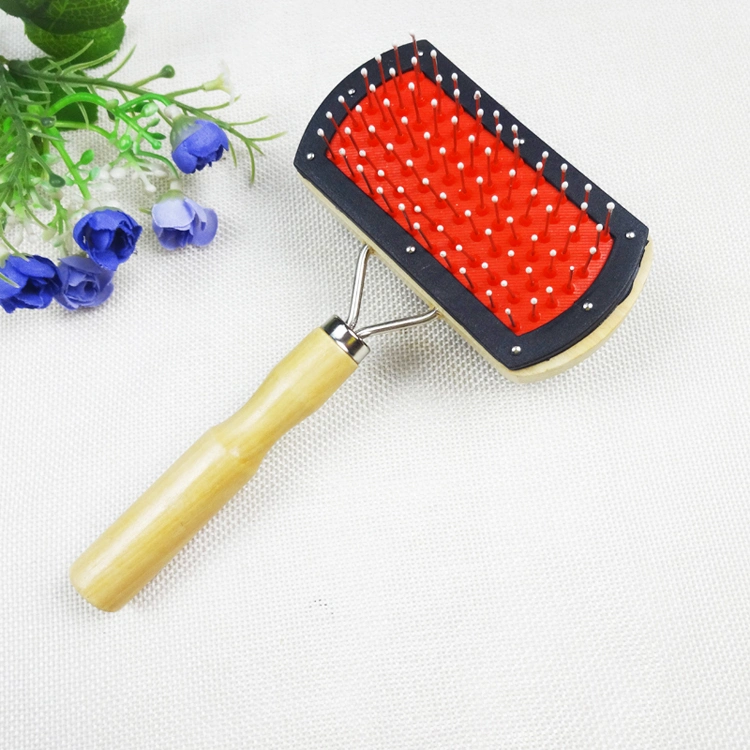 Quality Double Side Cat Grooming Supplies Dog Hair Deshedding Remover Custom Logo Pet Wood Brush