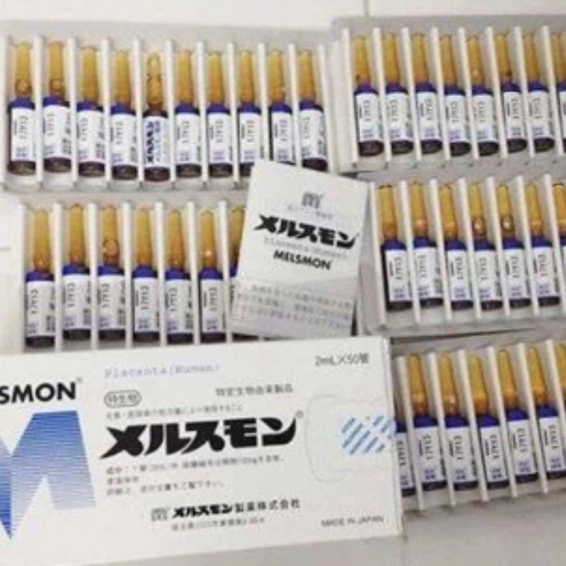 Japón Melsmon la placenta humana 2ml x 50 para la piel y antienvejecimiento rejuvenecimiento