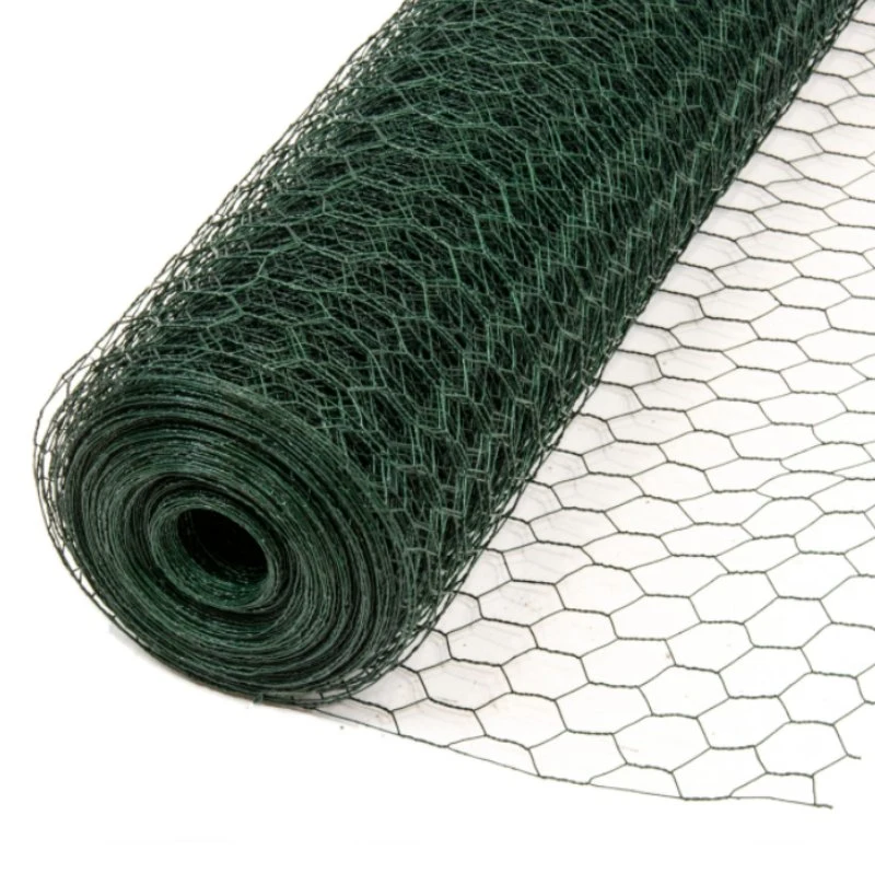 Low Price PVC Coated 4FT*100FT Black Hexagonal Wire Mesh PU Leather