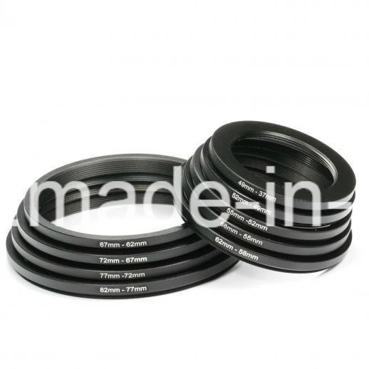 CNC Machining Black Anodized Camera Lens Rings