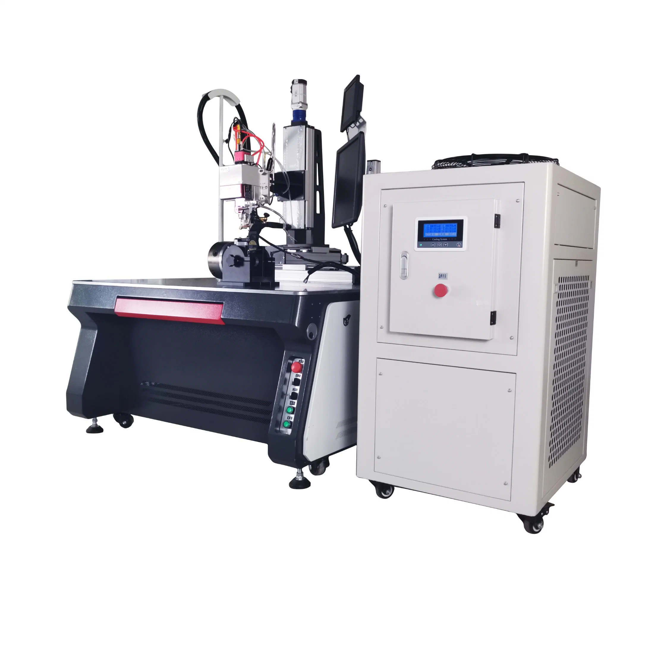 Four Axis Rotary Automatic Laser Soldering Machine Price 3mm Metal Aluminum Optical Fiber Laser Welder Equipment for Tube Welding