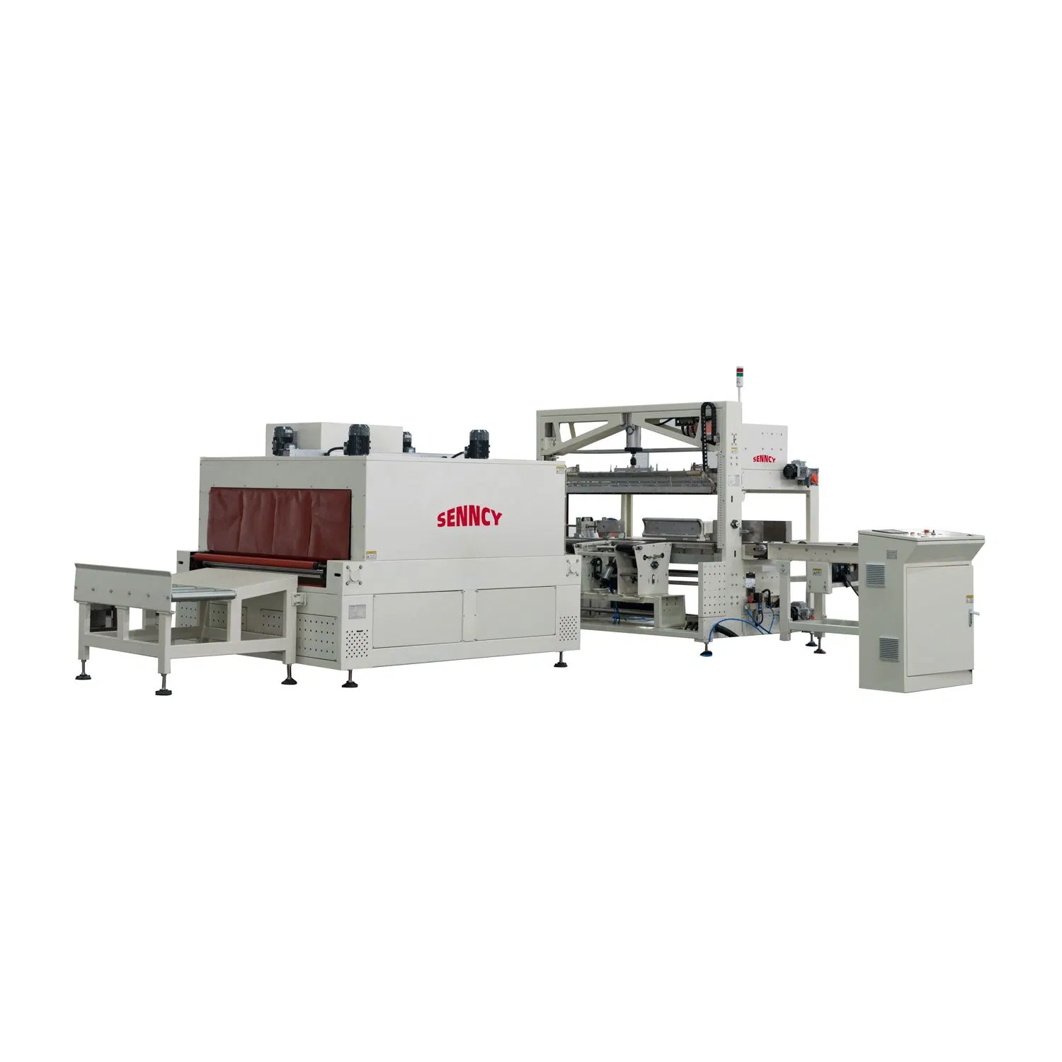 Side Sealer Shrink Packing Machine for Automatic Horizontal Chocolate Bar Cake Wafer Biscuit Mini Soap Box Vegetable Fruit Trays Wrapping