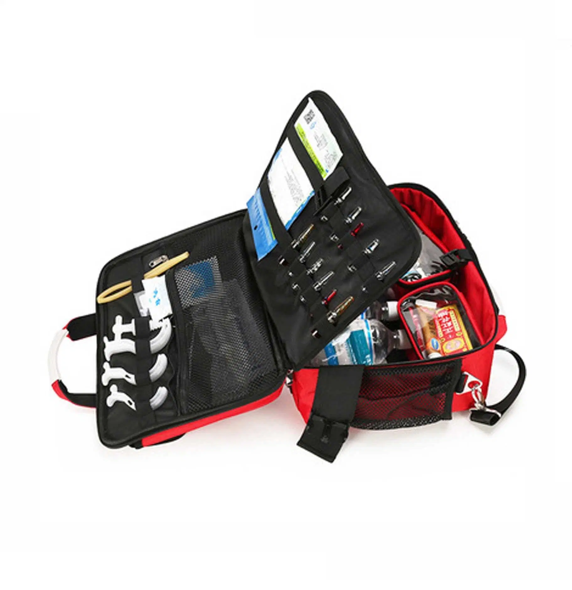 Advanced Life Support Rapid Response Corss Body Fireproof Adventure Paramedic Med Grab Medical Bag Kit Bags Equipped Medical Bag