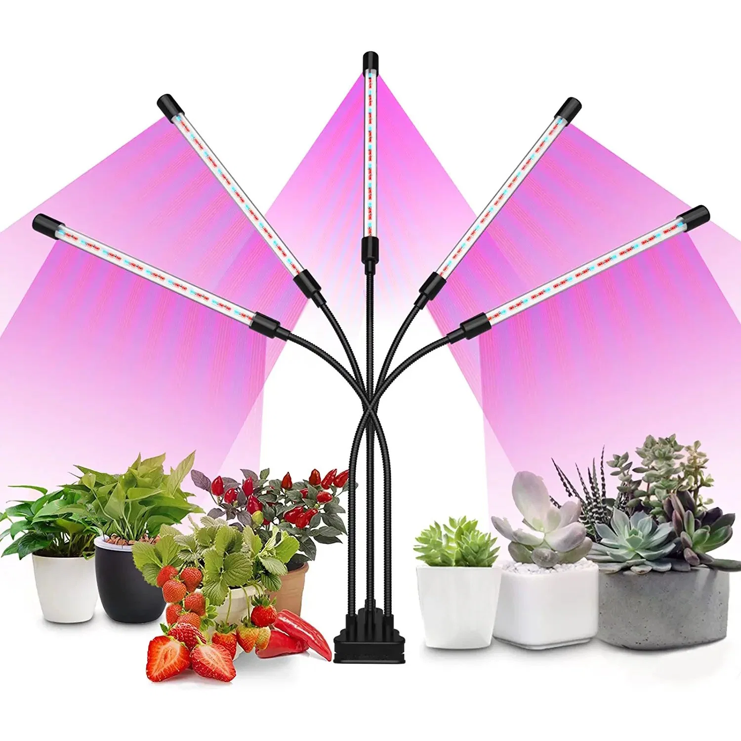 Grow Lights for Indoor Plants Family Herb Red Blue Spectrum Plant Grow Light Adjustable Gooseneck