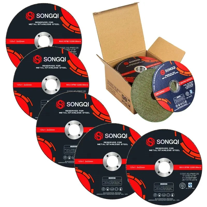 Songqi 5 Inch Cut off Wheel Abrasive Metal Stainless Steel Cutting Disc Manufacture